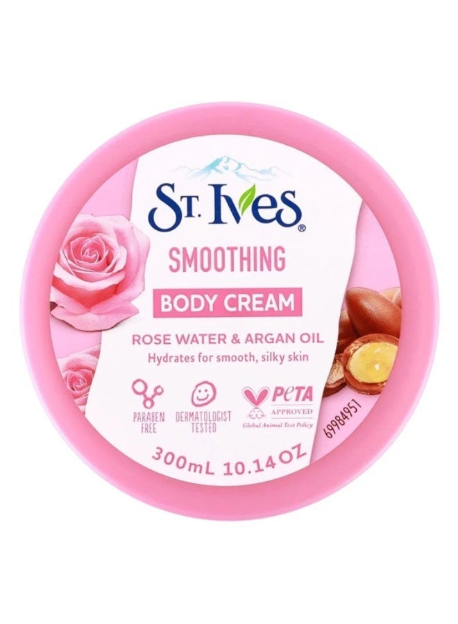 سانت آيفز كريم تنعيم الجسم بماء الورد وزيت الأرغان 300 مل - Image 1